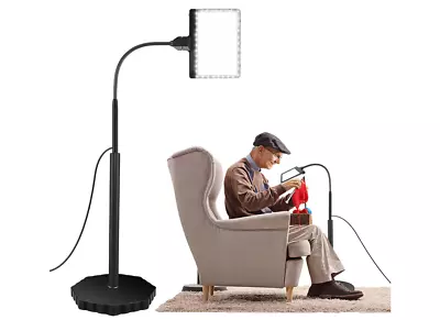 5X Floor Magnifying Glass With Light And Stand 36 LED Dimmable Floor Magnifying • $76.95