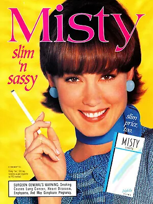 Misty Cigarette Ad #38 Rare 1996 Vintage Out Of Print  • $9.99