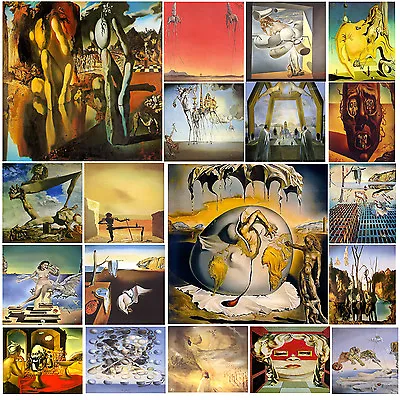 £4.75 • Buy A3 Size - SALVADOR DALI Famous Paintings - Spanish Painter Poster GIFT Art  