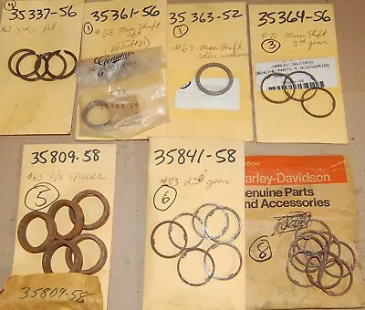 Harley Davidson Ironhead Sportster Nos Transmission Retainers Washers Spacers • $35