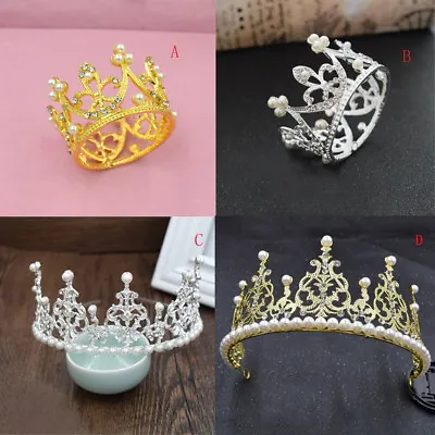 £1.73 • Buy Bridal Princess Rhinestone Pearl Crystal Hair Tiara Wedding Crowns  .P3