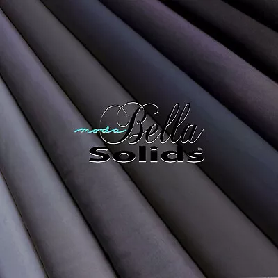 MODA  BELLA 9900  SOLID COTTON Gray-Black By The 1/2 Yard • $3.70