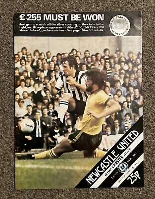 Newcastle United Vs Chester FA Cup Programme 5/1/1980 Excellent Condition • £1.99