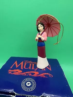 Vintage Disney Grolier MULAN Christmas Magic Holiday Ornament W/ Box • $29.99