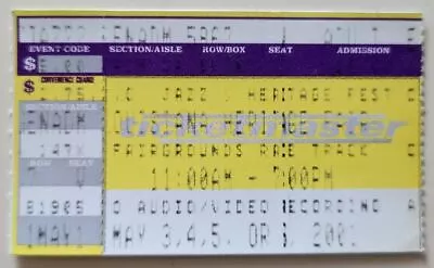 Van Morrison BB King Al Green Koko 2001 New Oleans Jazz Festival Ticket Stub • $6.99