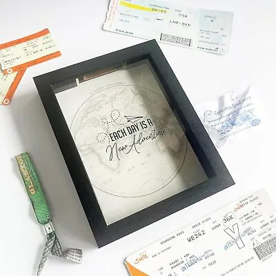 £17.99 • Buy Memory Box 3D Box Frame Travel Ticket Collection Memorabilia Holiday Keepsakes