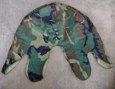 USGI M1 Helmet Cover ERDL Camo Post-Vietnam Cold War 1981 Dated • $15