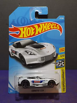 2018 Hot Wheels  SUMMIT  CORVETTE C7.R HW SPEED GRAPHICS 1/10. Long Card.  • $5.99