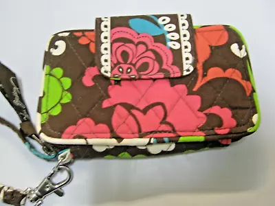 VERA BRADLEY Snap Zip Around ID Wristlet Wallet LOLA 5 X 3 X 1 EUC • $13.95