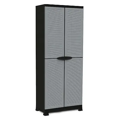 RAM Quality Products PRESTIGE UTILITY 3 Shelf Lockable Storage Cabinet Gray • $131.99