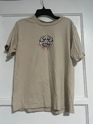 Vintage Gotcha Shirt Short Sleeve Logo Graphic Tee Kids Size Large L • $25