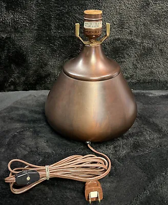 Vintage Solid Copper Mica Lamp Glendale CA UnderWriters Labs Light -LAMP ONLY- • $425