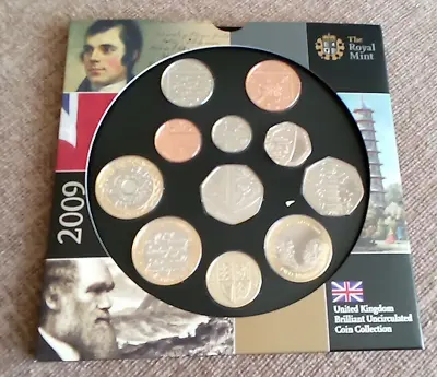 2009 Royal Mint Brilliant Uncirculated Set. 11 Coins Incl. Kew Gardens ... • £399.99