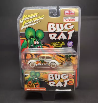 Johnny Lightning 1965 Volkswagen Beetle Rat Bug Rat Fink Rat Rod Chase • $123.89