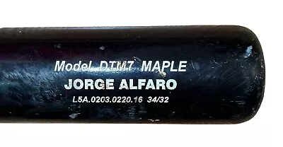 Jorqe Alfaro Philadelphia Phillies Game Used Chandler Baseball Bat Crack Repair • $53.99