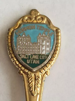 Vintage Souvenir Spoon US Collectible Mormon Temple Salt Lake City Utah • $3.99