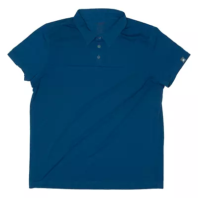 MAMMUT Mens Polo Shirt Blue XL • £20.99