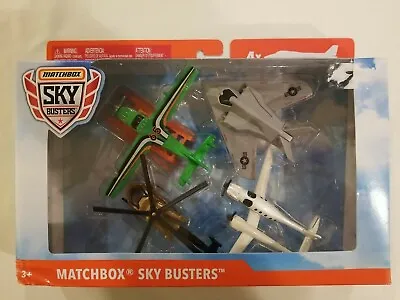2019 Matchbox Sky Busters Airplanes Diecast Vehicles 4 Pack  NIB Military GCC92 • $13.08