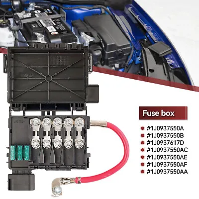 Fuse Box Battery Terminal Fuse Block Holder 1J0937550A 1J0937550B For VW Jetta G • $14.72