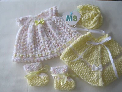 £4.75 • Buy Hand Knitted Clothes For Approx 14in Baby Doll M8