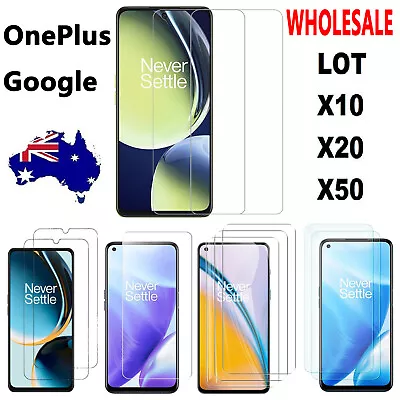 Wholesale Lot 10 20 50X Clear Tempered Glass Screen Protector For OnePlus/Google • $16.99