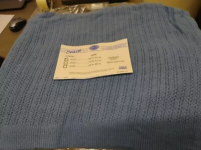 NEW Vintage Beacon 100% Cotton Blue Thermal Blanket Twin Size WPL-1675  • $29.95