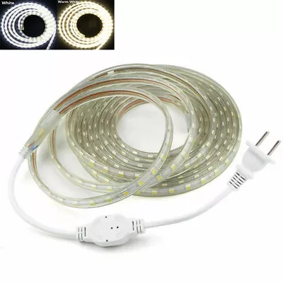 110V LED Strip Light SMD 5050 Flexible Tape Home Outdoor Lighting Rope W/US Plug • $236.99