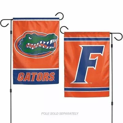 Florida Gators 2 SIDED GARDEN FLAG 12 X18  Yard  BANNER USA MADE! • $14.79