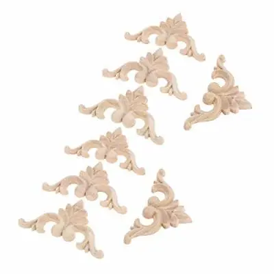 $17.32 • Buy MUXSAM Retro Wood Carved Appliques Onlay For Furniture Decoration 8-Pack Unpa...