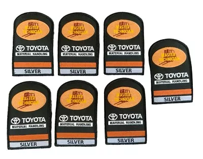 Master Technician Toyota Material Handling Silver Level Patches LOT OF 7 • $16.25