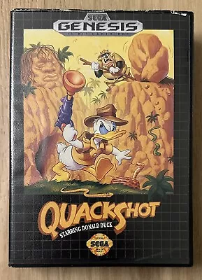 QuackShot Starring Donald Duck (Sega Genesis 1991) CIB Complete In Box Tested • $34.99