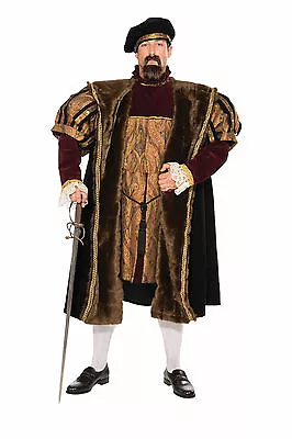 Adult Henry VIII English King Renaissance Medieval Deluxe Costume • $129.99