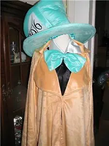 DISNEY ADULT Mad Hatter Costume SMALL NEW Wonderland • $125