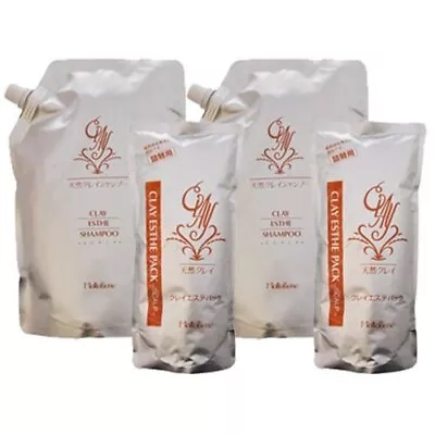 [Set Of 2]  Moltobene Clay Esthe Shampoo 800ml & Clay Esthe Pack 500g Refill Set • $99.99