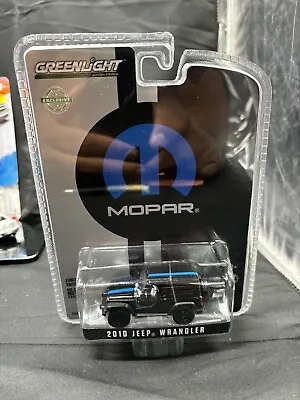 Greenlight 1:64 Mopar 2010 Jeep Wrangler Black Diecast Car Toys • $9.96