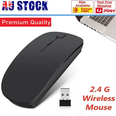 $8.59 • Buy New 2.4g Optical Wireless Mouse Slim Usb With Mice Adjustable Dpi For Pc Laptop