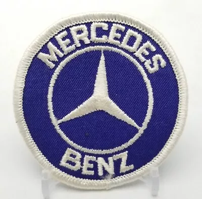 Mercedes Benz Blue Embroidered Patch Iron Sew On Vintage Style Retro Jacket Hat • $5.88