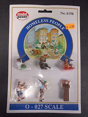 Model Power O Scale Homeless People Pack (6 Figures) - MP6198 • $14.99