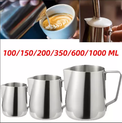 Stainless Steel Milk Frothing Jug Espresso Coffee Pitcher Barista Craft Coffee • $6.59