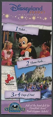 Disneyland Resort Brochure  1 Ticket... 2 Theme Parks... 3 Or 4 Days Of Fun!  • $7.36