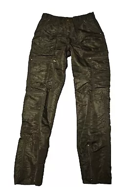 Vintage Retro Bugle Boy Countdown 80s Parachute Black Nylon Zipper Pants XS/S  • $49.99