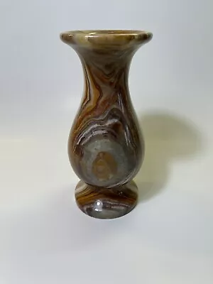 Vintage Marble Vase 6.5 Inches Multicolor • $15