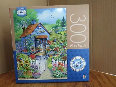 Milton Bradley Puzzle 300 Pieces Garden Shed Flowers Geraldine Aikman NEW • $9.99