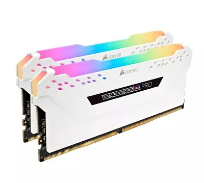 Corsair Vengeance RGB PRO 16GB (2x8GB) DDR4 3200MHz C16 Desktop Gaming Memory Wh • $124.85