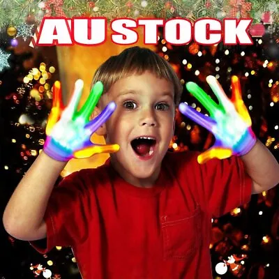 Led Gloves Light Up Kids Toys For Age 5 6 7 8 9 10 Year Children Boys Girls LR • $12.55