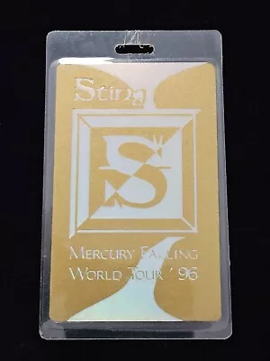 Vintage Sting Backstage Pass Personaly Used Michael Chugg Original Laminate • $20