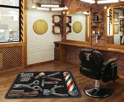 £327.59 • Buy 3D Scissors Scraper RAII071 Barber Shop Mat Elegant Photo Carpet Rug Sinsin