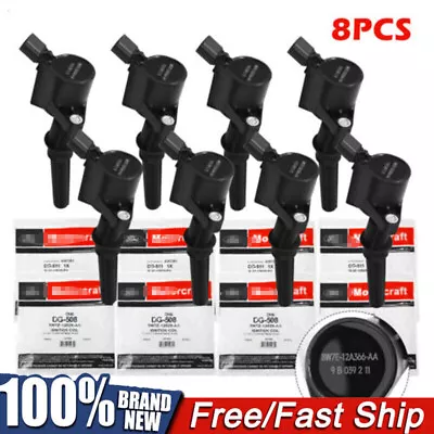 8PCS OEM Motorcraft Ignition Coils DG508 For Ford F150 4.6L 5.4L 6.8L US Stock • $77.99