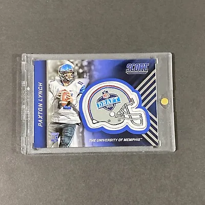 #4 Paxton Lynch NFL 2015 Score Rookie Helmet Commemorative Draft Patch Memphis • $2.50