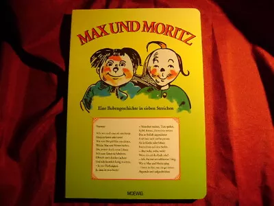 Busch Wilhelm. Max Und Moritz.  Nd. Illustrated In Black White And Color.  Imp • $25